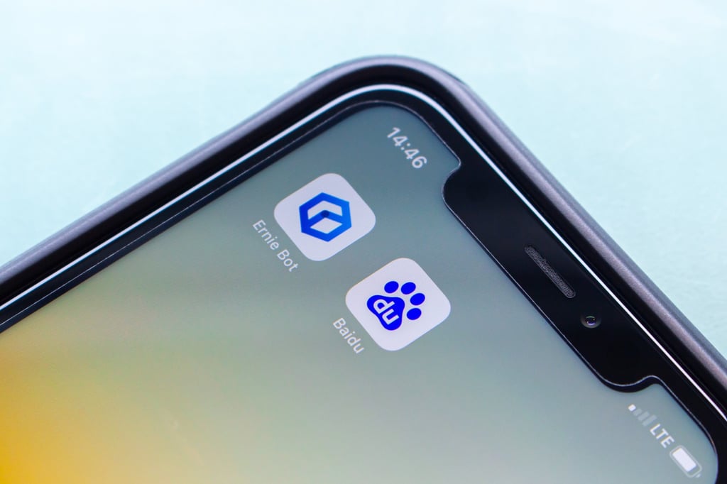 Baidu’s Ernie Bot service had a user base of 430 million as of November 2024. Photo: Shutterstock