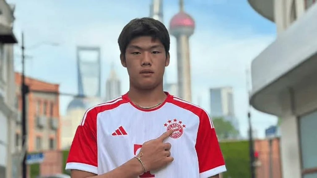 Guo Jiaxuan taking part in the FC Bayern World Squad programme. Photo: RedNote/@大琪 呀哈比比