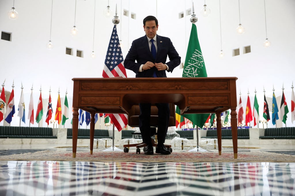 US Secretary of State Marco Rubio visiting Riyadh, Saudi Arabia, on Monday. Photo: Reuters
