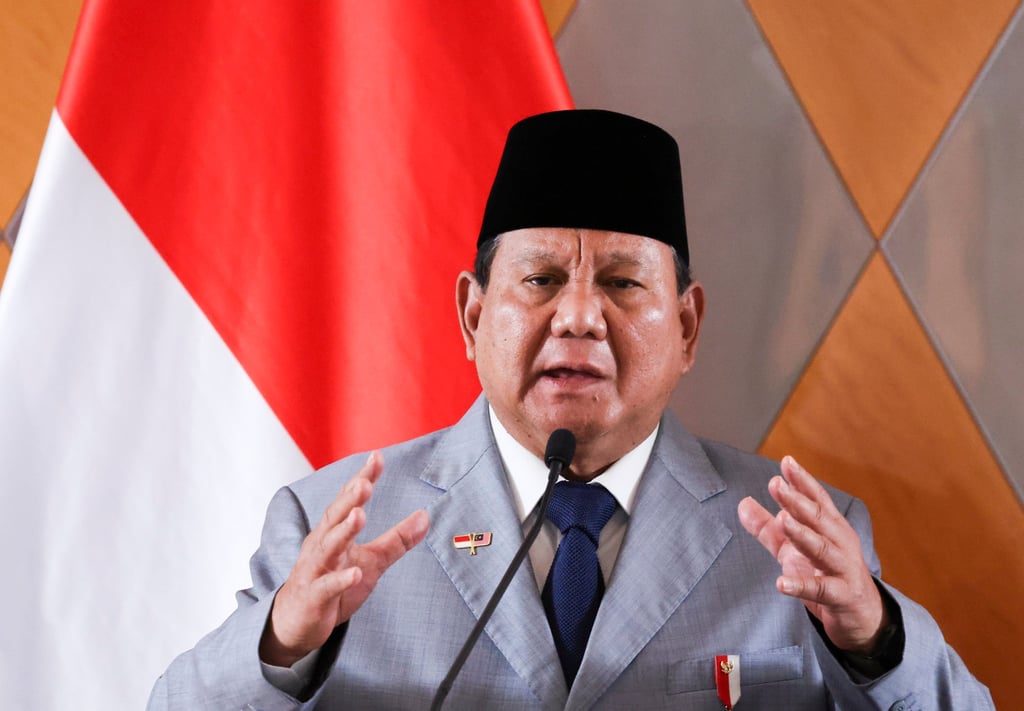 Indonesian President Prabowo Subianto is facing criticism for his flagship policies. Photo: Pool via AP