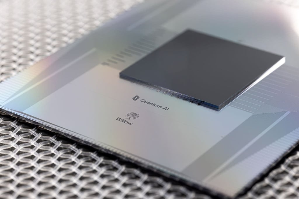 Google Quantum AI’s Willow chip was launched in December. Photo: Google Quantum AI