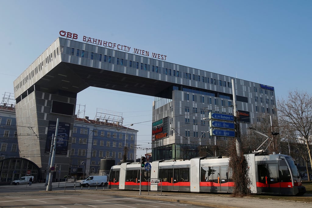 Vienna’s Westbahnhof railway station. Photo: Reuters