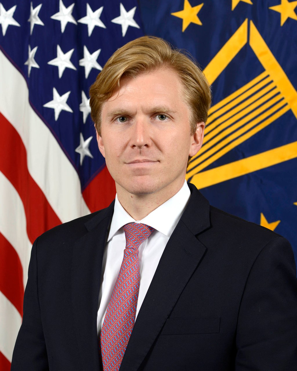 Elbridge Coby, Deputy Assistant Secretary of Defense, Strategy and Force Development, Department of Defense, poses for his official portrait in the Army portrait studio at the Pentagon in 2017. Photo: US Army