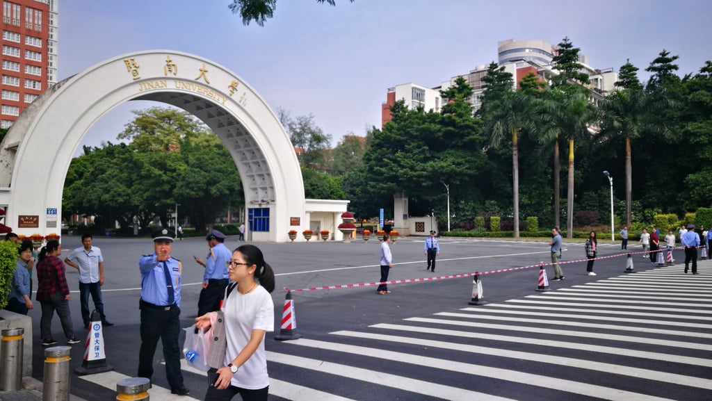 Jinan University in Guangzhou is one of three institutions targeted by the ban. Photo: He Huifeng