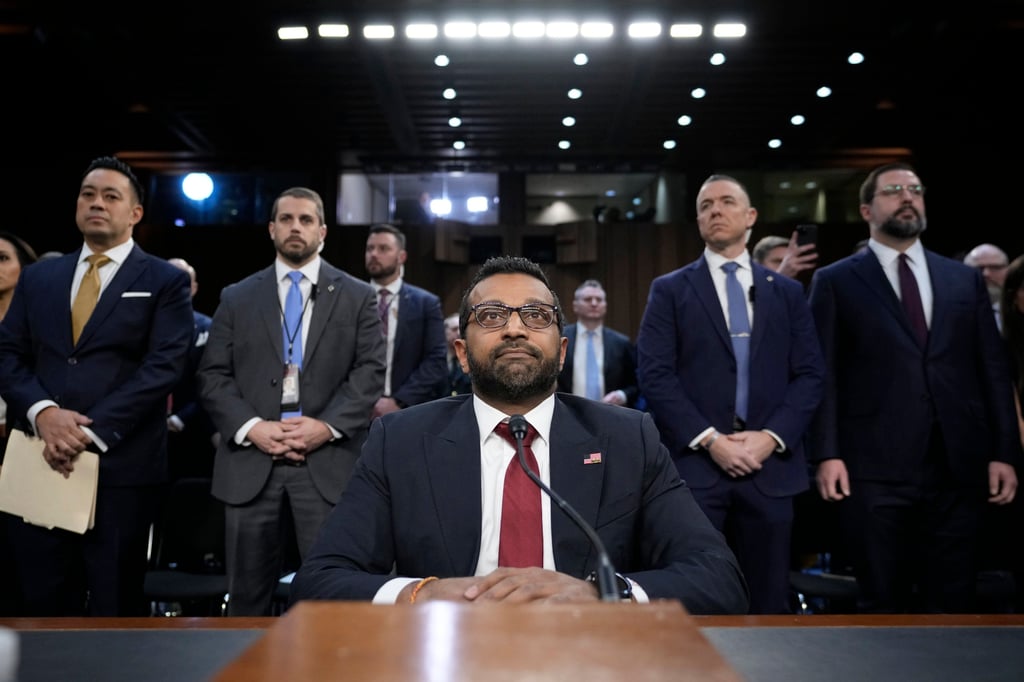 Kash Patel at a confirmation hearing in January. Photo: AP