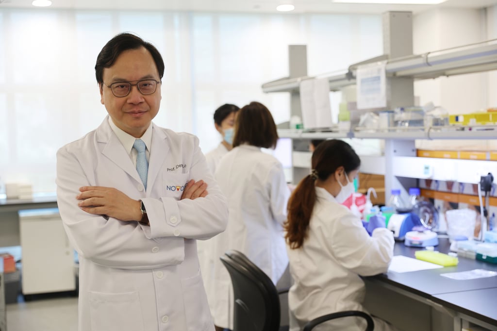 Professor Dennis Lo Yuk-Ming in his laboratory at the Centre for Novstics at the Hong Kong Science and Technology Park on 21 June 2023. Photo: Yik Yeung-man