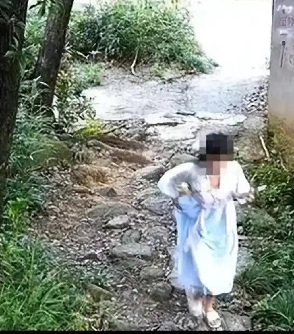 Surveillance footage shows the young woman’s final moments inside the park. Photo: Baidu