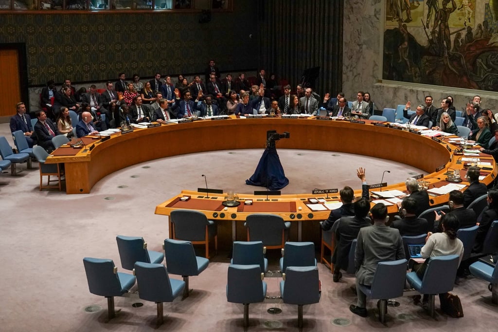 Members of the UN Security Council cast a vote. Photo: Reuters