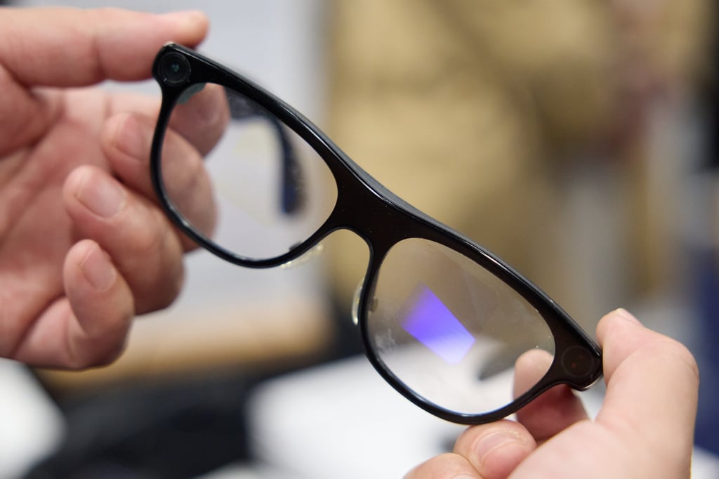 The Rokid Glasses are seen during at the 2025 Consumer Electronics Show in Las Vegas last month. Photo: EPA-EFE