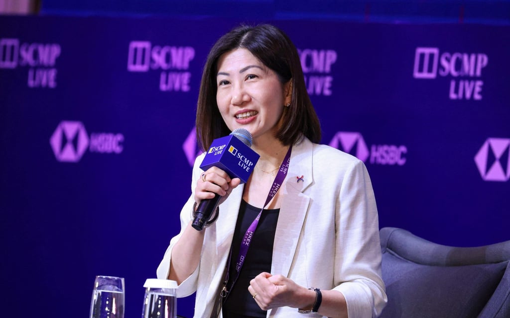 HKEX CEO Bonnie Chan said the market rally late last year helped HKEX report its highest-ever annual revenue and profit. Photo: Nora Tam