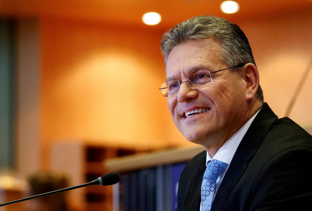 Maros Sefcovic, the European Union’s trade and economic commissioner, is a former Slovak diplomat. Photo: Reuters