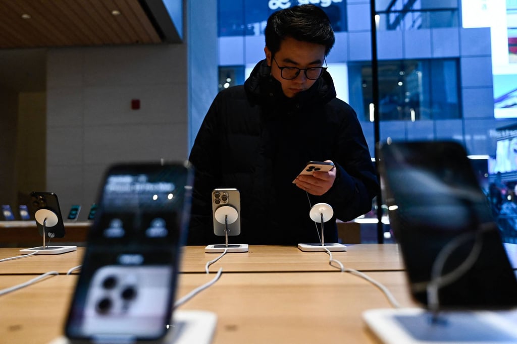 Most of the models in Apple’s premium iPhone 16 series are excluded from China’s government subsidy scheme for consumers. Photo: AFP