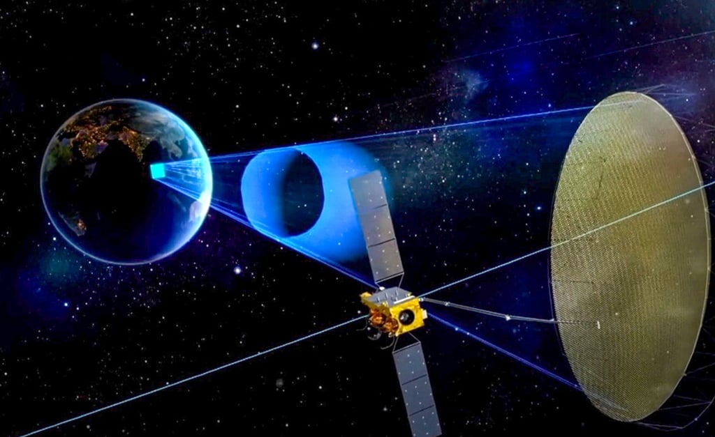 An artist’s impression of Ludi Tance 4-01 with its antenna array extended. Image: CGTN