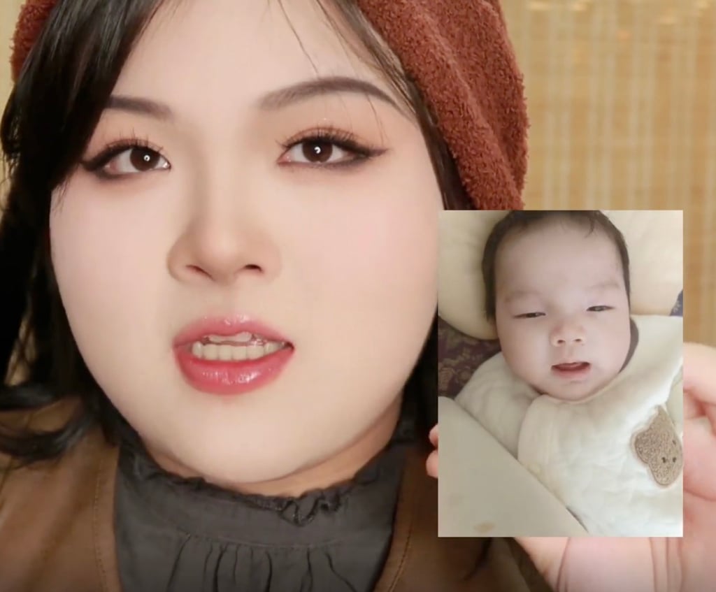 The blogger said her baby son is fit and healthy after spending 10 days in intensive care. Photo: Douyin