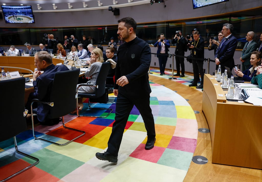 Ukraine President Volodymyr Zelensky attends an EU special summit to discuss Ukraine and European defence, in Brussels, Belgium, on March 6. Photo: Reuters
