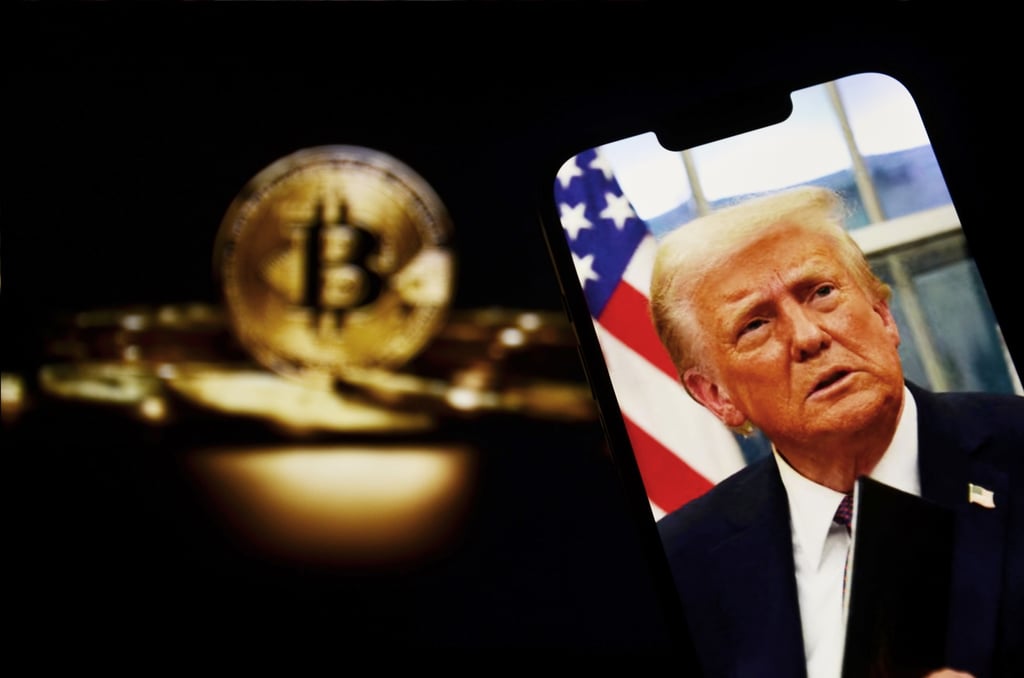 Bitcoin and other cryptocurrencies slipped amid a sell-off in US equities, following US President Donald Trump’s warning of a “little disturbance” stemming from trade wars with Canada, Mexico and China. Photo: Shutterstock