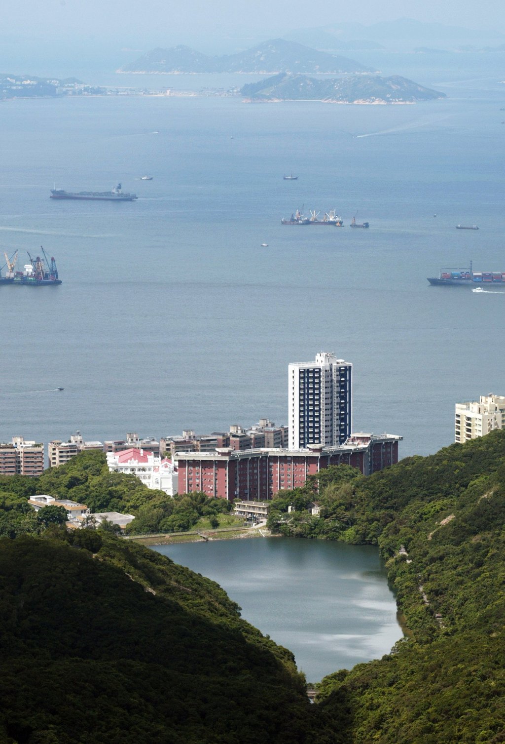 The Pok Fu Lam Reservoir as seen from The Peak Tower in August 2006. Photo: SCMP