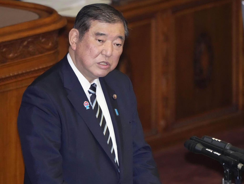 Japanese Prime Minister Shigeru Ishiba is expected to visit a memorial service on Iwo Jima in late March. Photo: Kyodo