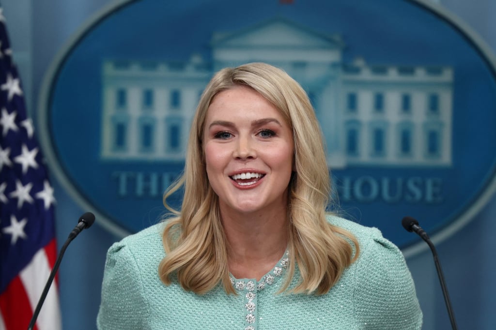 At 27 years old, Karoline Leavitt is the youngest White House press secretary in history. Photo: Reuters