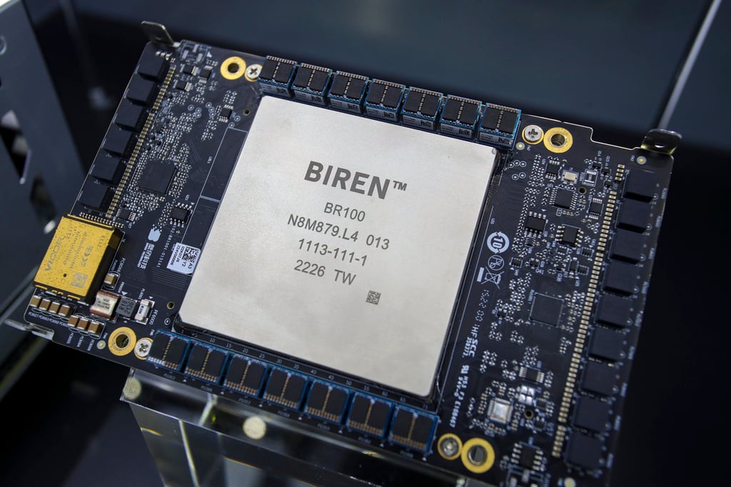 Biren’s BR100 AI chip. Photo: Handout