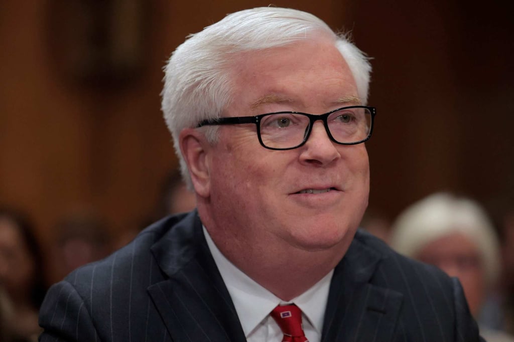 George Glass, US President Donald Trump’s nominee to be US ambassador to Japan, attends a nomination hearing on March 13 in Washington. Photo: AP