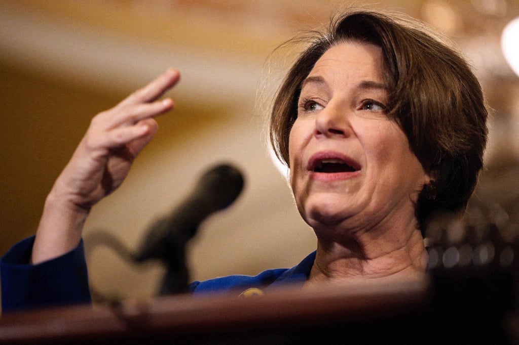 US senator Amy Klobuchar, a Minnesota Democrat, co-chairs a bipartisan congressional effort asking China to revive its international adoption process. Photo: Getty Images via AFP