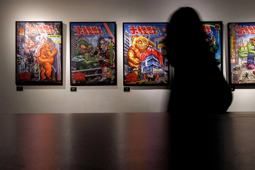 Artworks on display at “Re:Urgent”. Photo: AFP