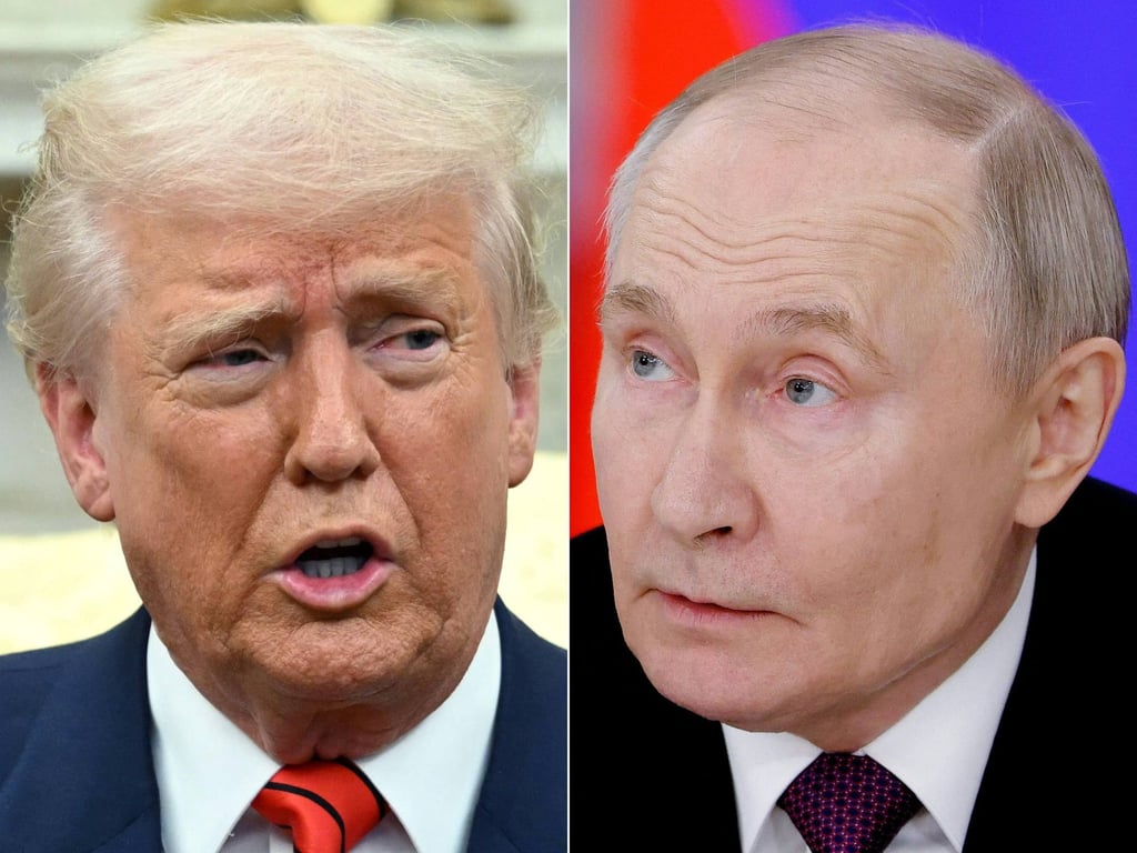 US President Donald Trump (left) and Russian President Vladimir Putin. Photos: Various sources/AFP