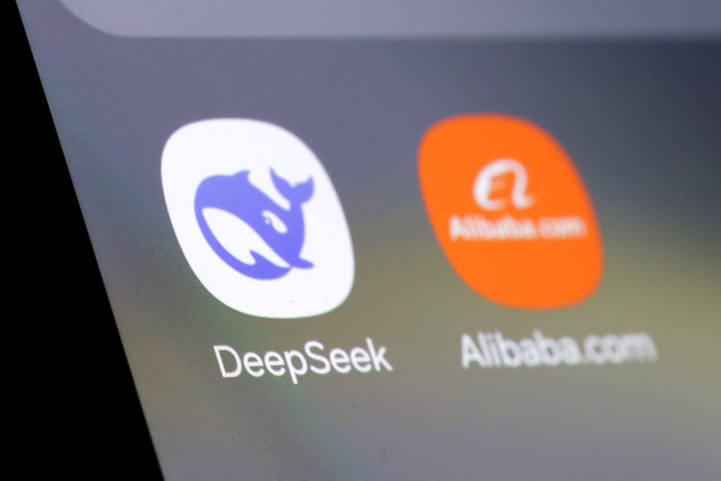 The DeepSeek and Alibaba app icons are seen in this illustration taken on January 29, 2025. Photo: Reuters