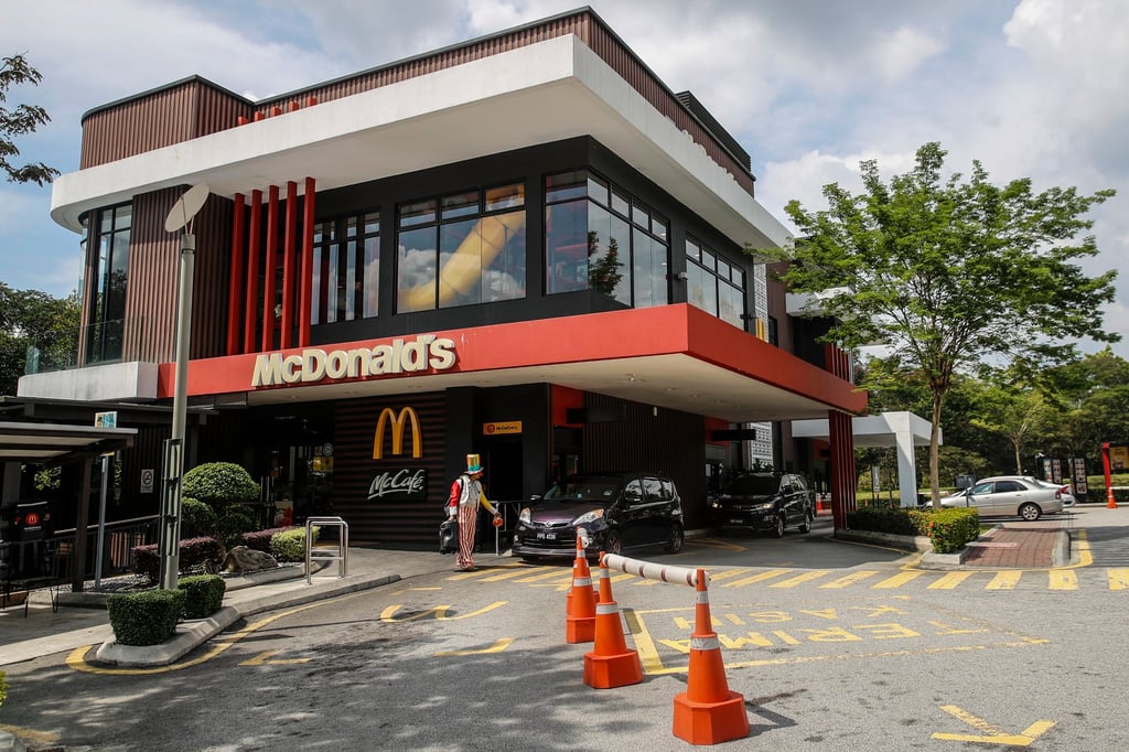 A McDonald’s restaurant in Putrajaya. The fast-food brand was one of the targets of a consumer boycott in Malaysia. Photo: EPA-EFE