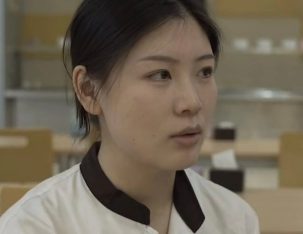 Huang, above, graduated from PKU in 2022 and chose to work in the university’s canteen immediately upon completion of her studies. Photo: Douyin
