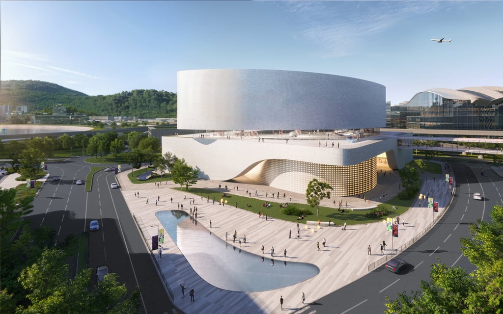 The Skytopia airport city at the Hong Kong International Airport will have a standalone art-storage facility to support art collections and art trading. Photo: Handout