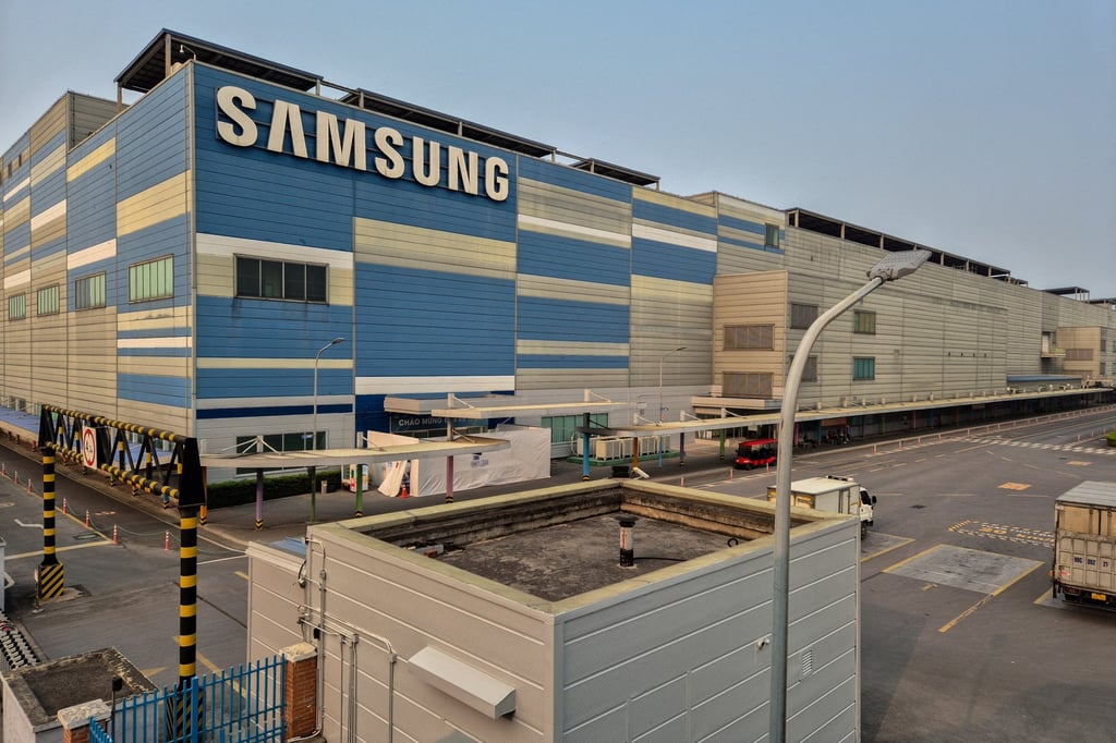 A Samsung Electronics factory in Bac Ninh province, Vietnam. Electronics, computers and components made up nearly 18 per cent of Vietnam’s total exports last year. Photo: Reuters