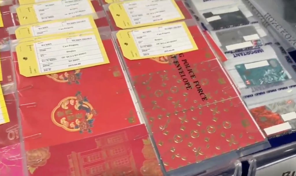 Some staff had “red packet” money stolen, according to police. Photo: Handout