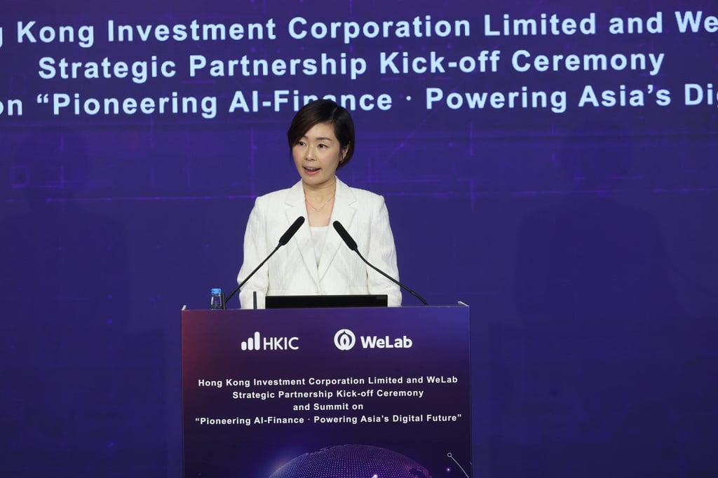 Clara Chan, CEO of Hong Kong Investment Corporation, said the current market volatility might present some good long-term investment opportunities. Photo: Edmond So