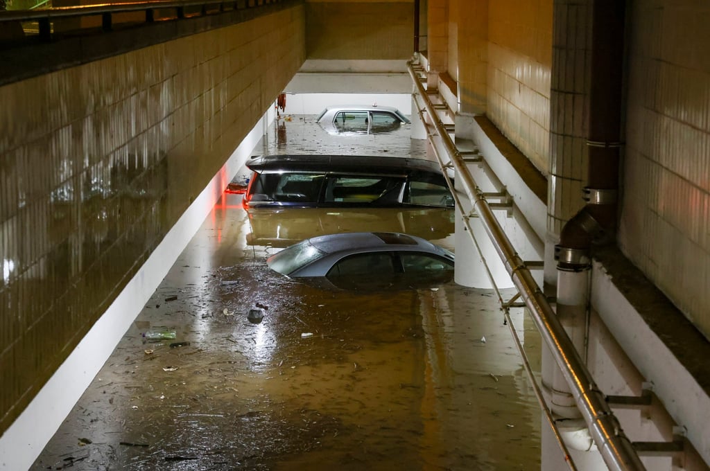 A “once-in-500-years” rainstorm battered Hong Kong in September 2023. Photo: Dickson Lee