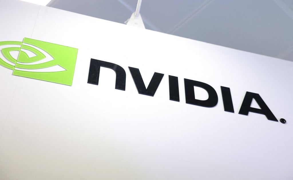 The logo of Nvidia is seen during Computex 2024 in Taipei in June 2024. Photo: AFP