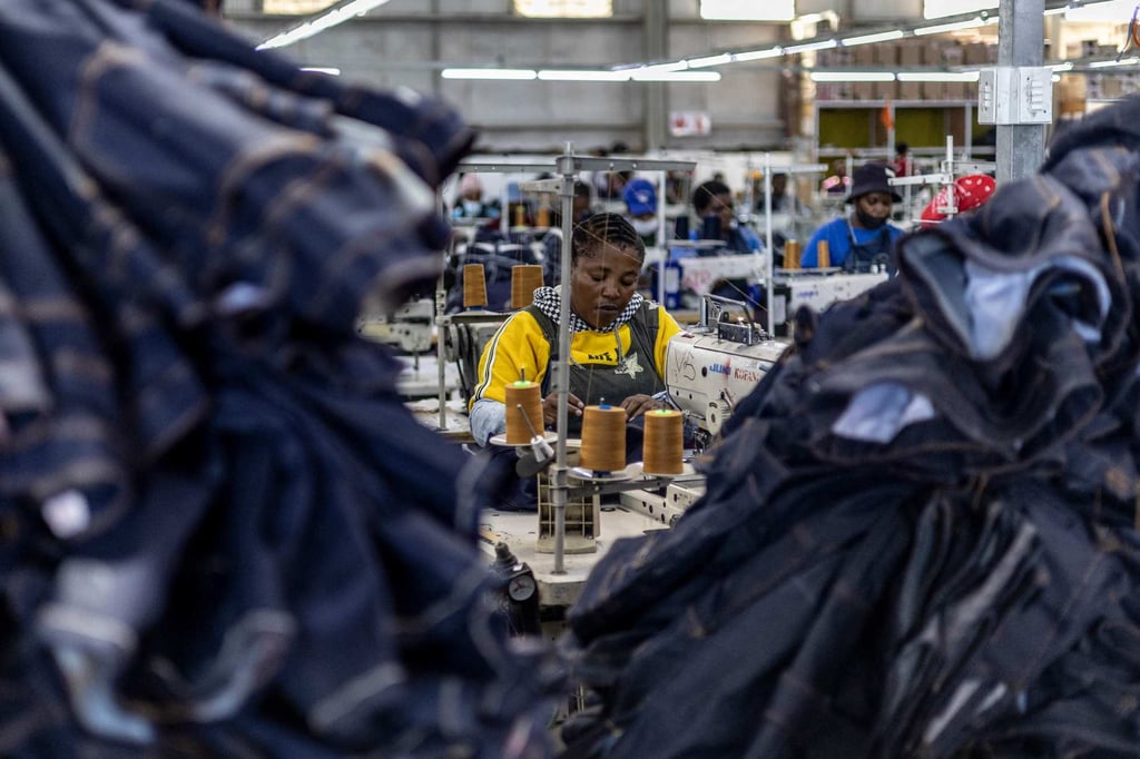Workers use sewing machines at a textile factory in the small African kingdom of Lesotho. Photo: AFP