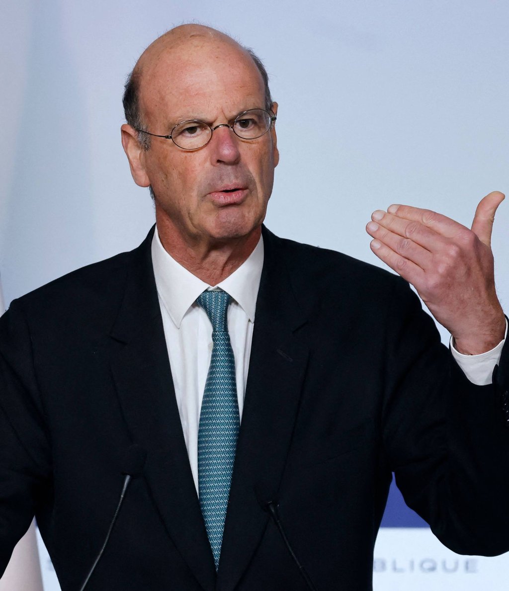 France’s Minister for Economy, Finances and Industrial and Digital sovereignty Eric Lombard at the presidential Elysee Palace in Paris on Wednesday. Photo: AFP
