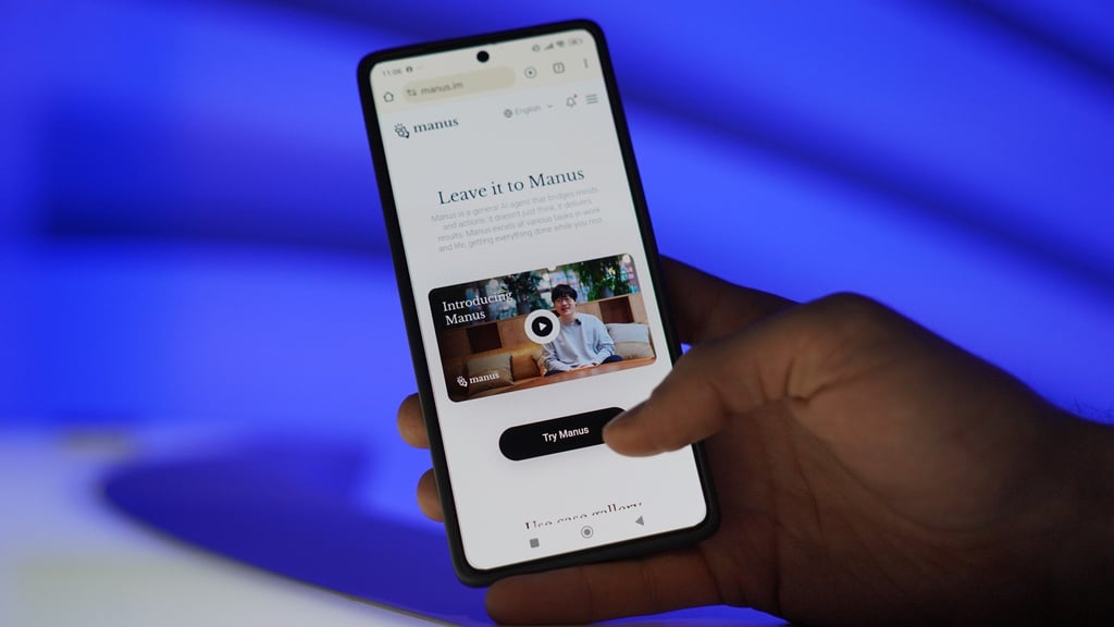A demonstration video online shows artificial intelligence agent Manus executing various practical tasks, such as creating a custom website. Photo: Shutterstock