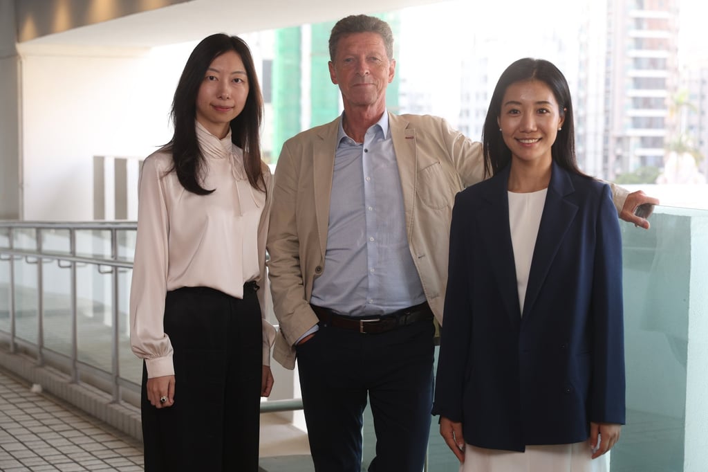 (From left) Dunhong Jin, assistant professor of finance at HKU Business School; Joost Schokkenbroek, professor of museum studies at HKU and Shuo Hua, associate curator at the HKU’s University Museum and Art Gallery said Hong Kong has the potettial to become an art-trading hub. Photo: Edmond So