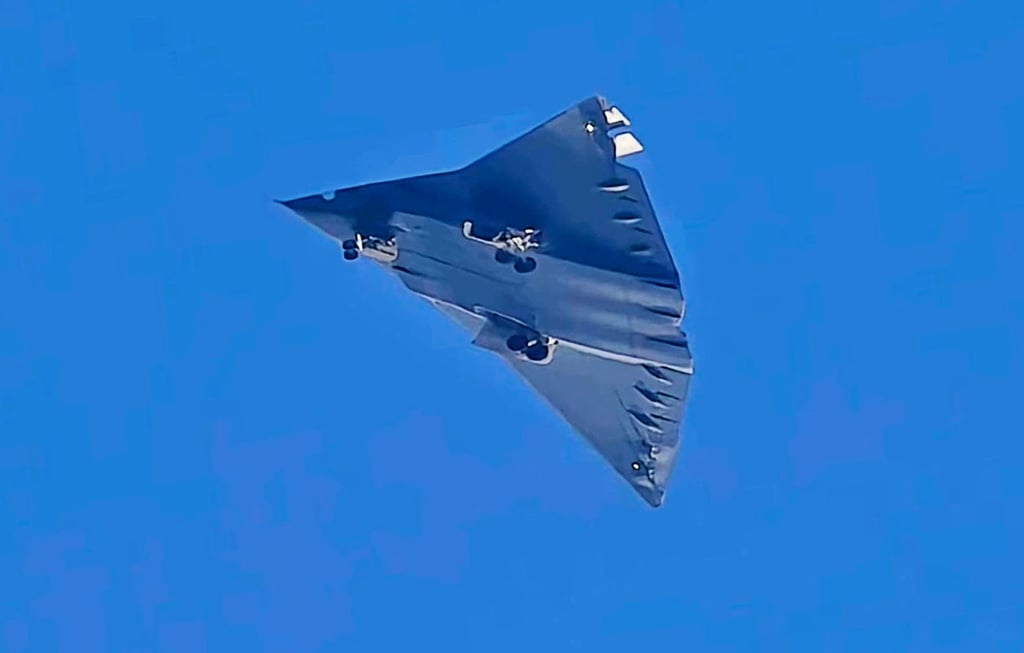 China’s sixth-generation stealth fighter jet, unofficially called the J-36, which made its first appearance in December. Photo: X / 醉美武功