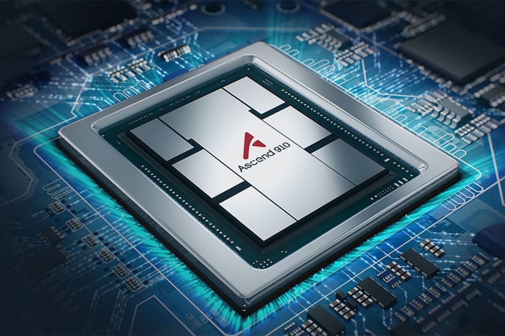Huawei’s Ascend 910B chip. Photo: Handout