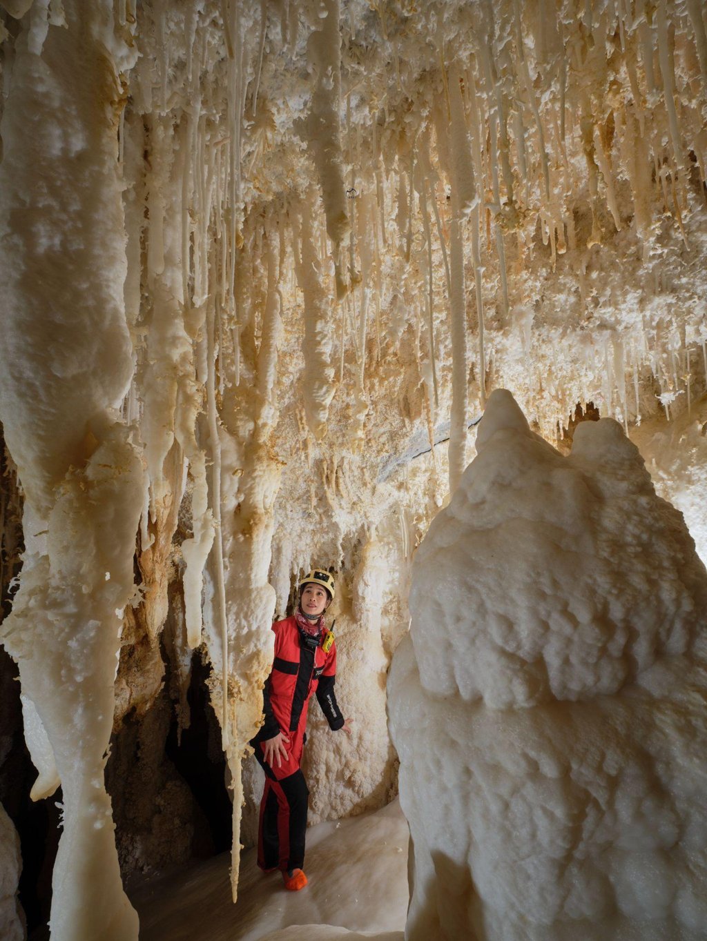 The delicate formations have been sculpted by mineral-rich water filtering down through the cave’s ancient rock. Photo: Zhao Jieyu