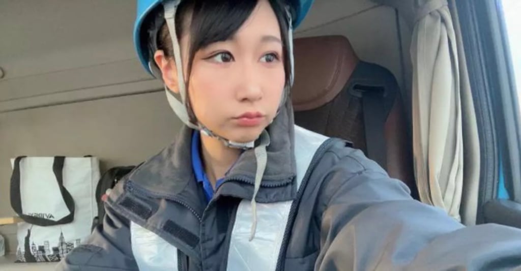 For five years, Kana has shared videos documenting her experiences, offering insights into her daily work and Japan’s logistics sector. Photo: X/佳奈