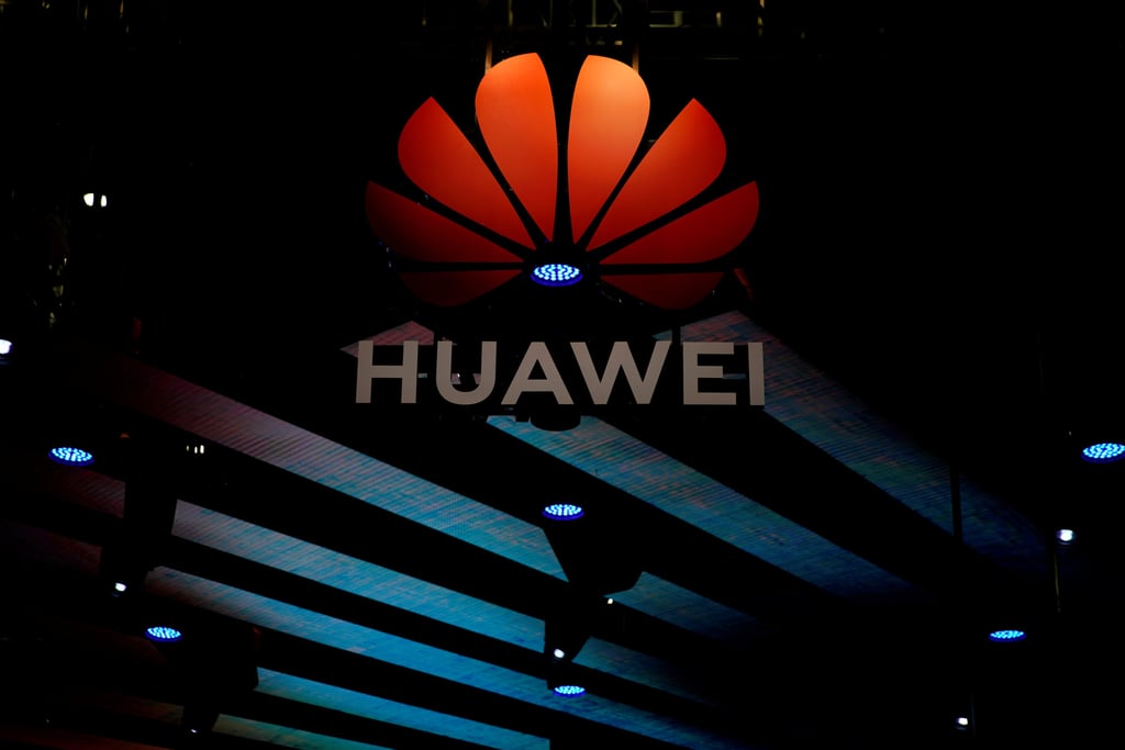 A Huawei logo is pictured during media day for the Shanghai Auto Show on April 16, 2019. Photo: Reuters