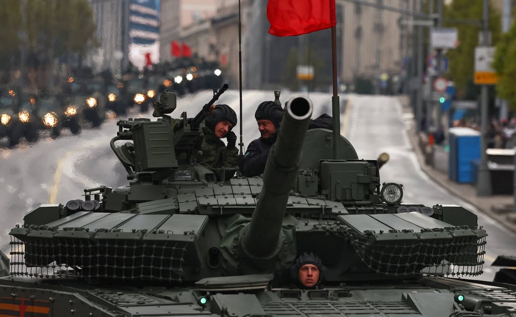 Russian forces have been rehearsing for a Moscow military parade in May. Photo: Reuters