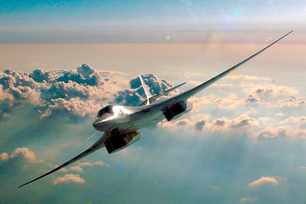 A Russian nuclear-capable strategic bomber. File photo: Russian Defence Ministry via AP