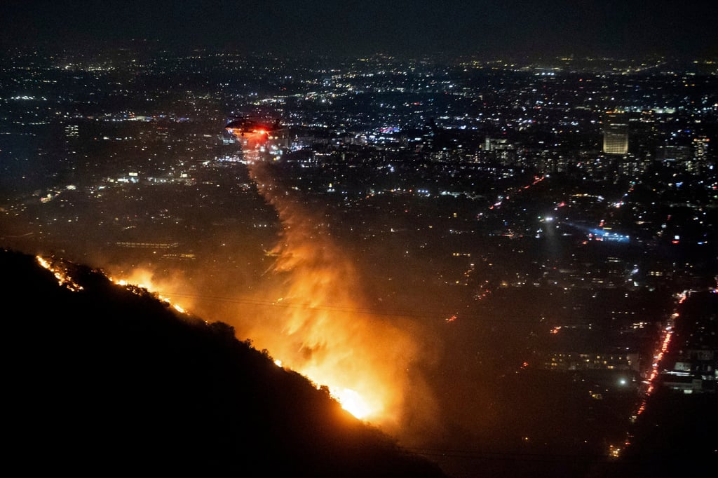 The wildfires that ravaged parts of Los Angeles in January 2025 were some of the most costly in California’s history, and have not done the city’s film industry any favours. Photo: AP