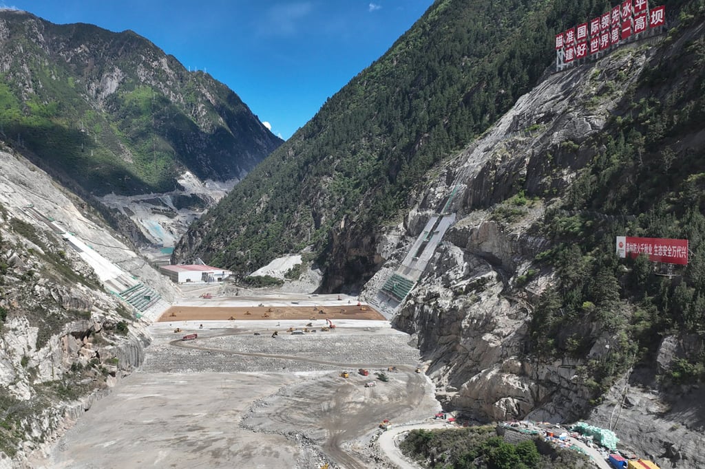 The hydropower dam will be 315 metres high once completed. Photo: Handout